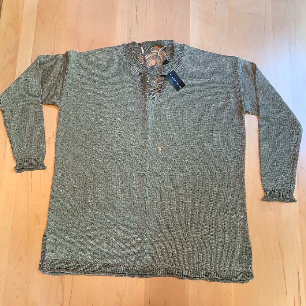 Lane Bryant Grey/Silver VNeck Sweater